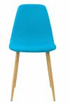 רביעיית כסאות דגם SOLNA בד אריג כחול  X4