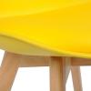 כיסא לפינת אוכל דגם TULIP צהוב