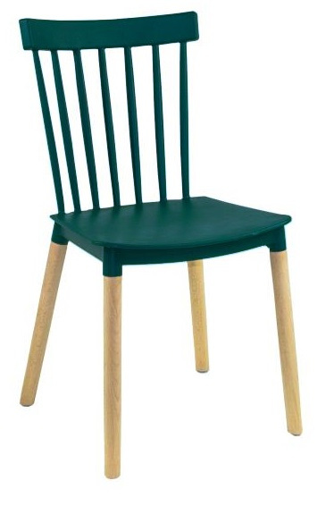 רביעיית כסאות פינות אוכל דגם BISTROT טורקיז כהה X4