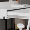 שולחן כתיבה Leila Working Table לבן/אפור מסדרת Decoline