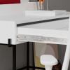 שולחן כתיבה Leila Working Table לבן/אדום מסדרת Decoline
