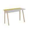 שולחן כתיבה Luton לבן/צהוב מסדרת Decoline