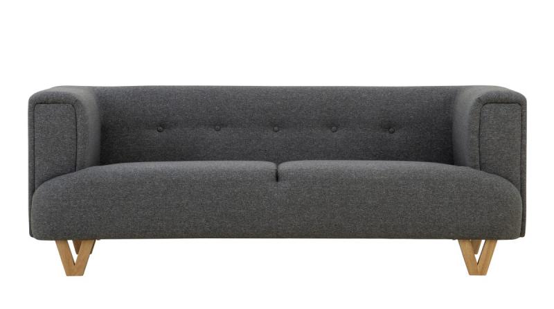 ספה תלת מושבית Maribel אפור מסדרת Glance