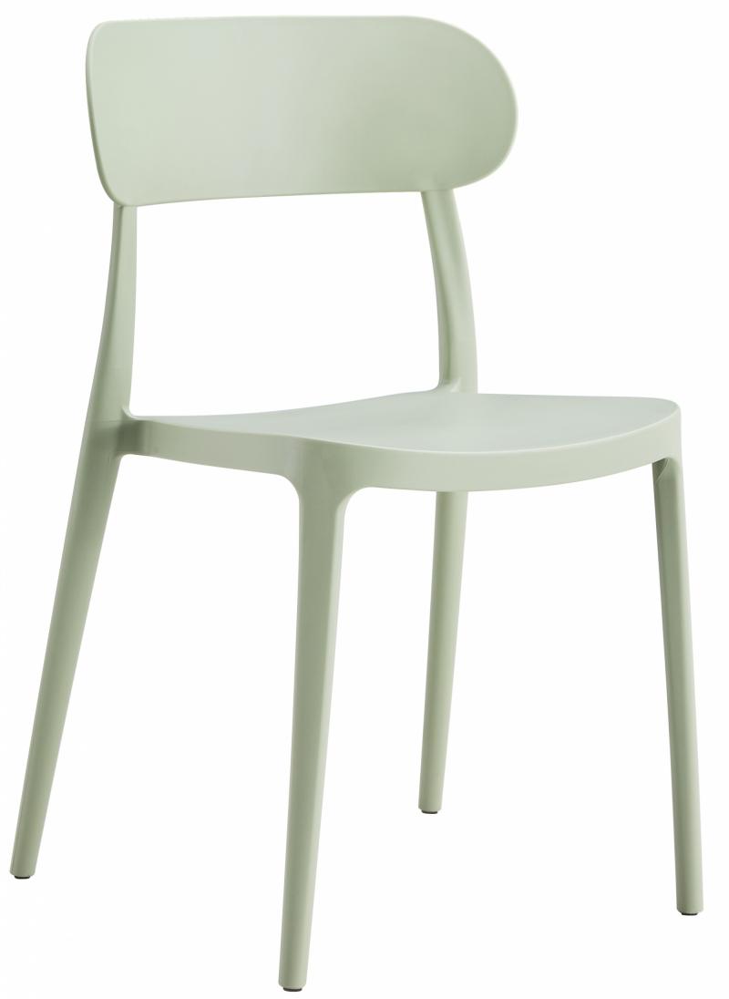 רביעיית כיסאות נערמים מפלסטיק דגם Aloe טורקיז בהיר X4 