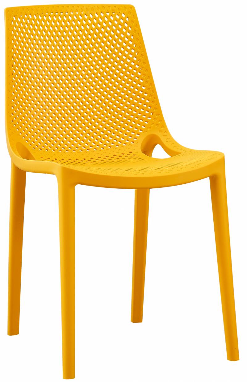 רביעיית כסאות נערמים Mandy צהוב X4
