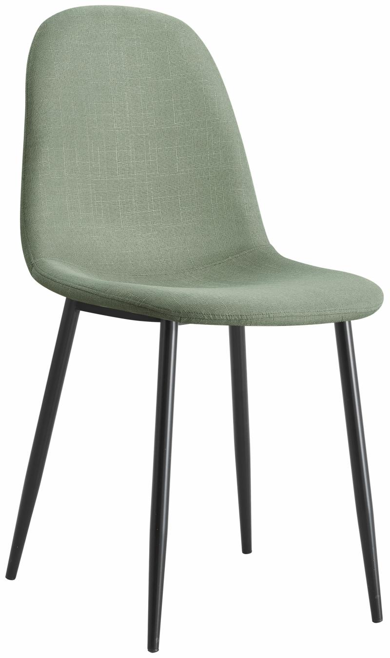 רביעיית כיסאות לפינת אוכל דגם SOLNA בד אריג ירוק בהיר X4