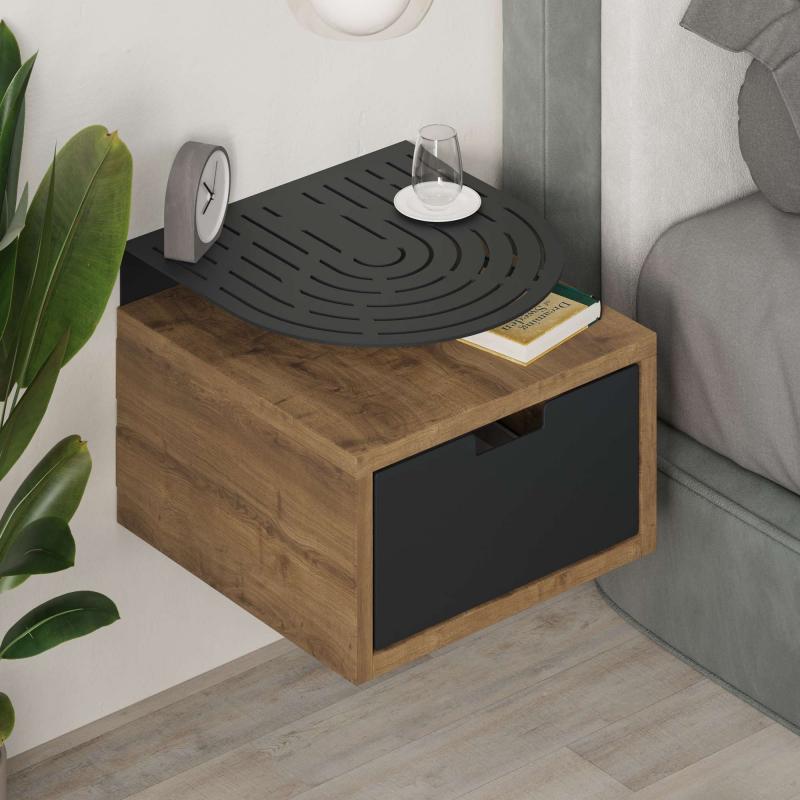 שידת לילה OSLO NIGHTSTAND אורן מסדרת Decoline